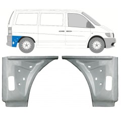 Galinės arkos vidinė dalis už Mercedes Vito I W638 1996-2003 / Kairė + Dešinė / Rinkinys 11641
