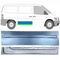 Stumdomų durų vidinė + išorinė dalis už Mercedes Vito 1996-2003 / Dešinė / Rinkinys 12048