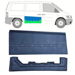 Stumdomų durų vidinė + išorinė dalis už Mercedes Vito I W638 1996-2003 / Dešinė / Rinkinys 11993
