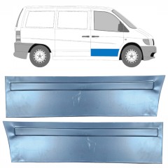 Priekinių durų išorinė dalis už Mercedes Vito I W638 1996-2003 / Kairė + Dešinė / Rinkinys 9788