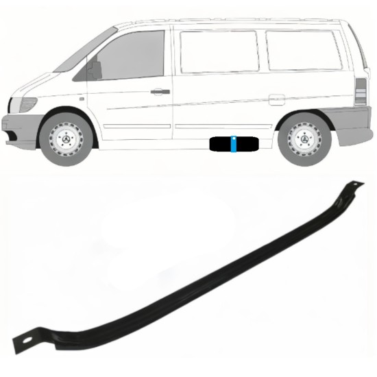 Kuro bako laikikliai už Mercedes Vito I W638 1996-2003 9394