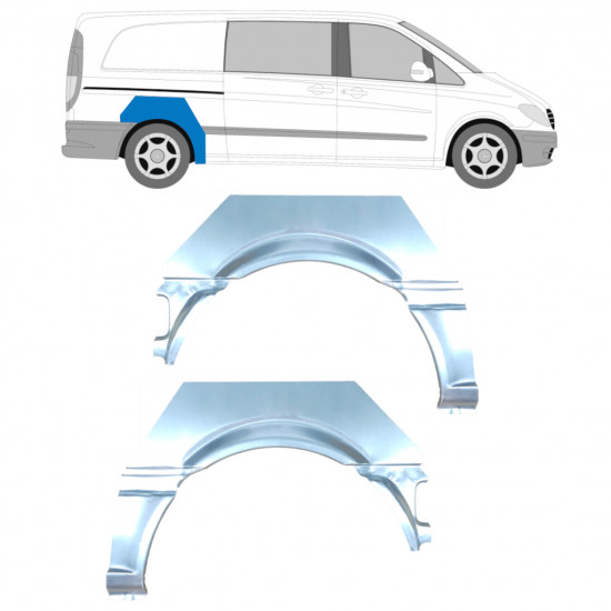 Galinė arka už Mercedes Vito 2003-2010 / Kairė + Dešinė / Rinkinys 9462