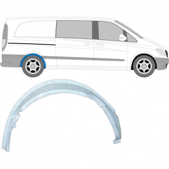 Galinės arkos vidinė dalis už Mercedes Vito 2003-2010 / Dešinė 6804