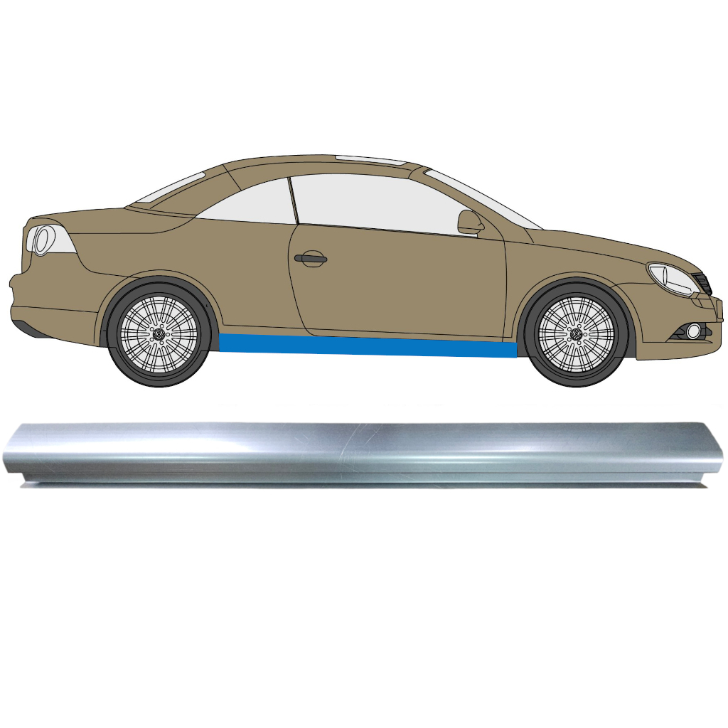 Slenkstis, Apatinė Už Volkswagen Eos 2006-2015 7342