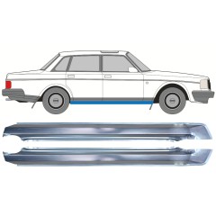 Visas slenkstis už Volvo 240 1975-1993 / Kairė / Dešinė / Rinkinys 12772