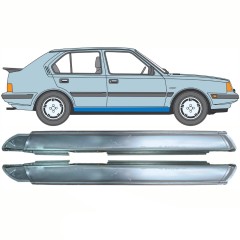 Visas slenkstis už Volvo 340 360 1975-1991 / Kairė + Dešinė / Rinkinys 10768