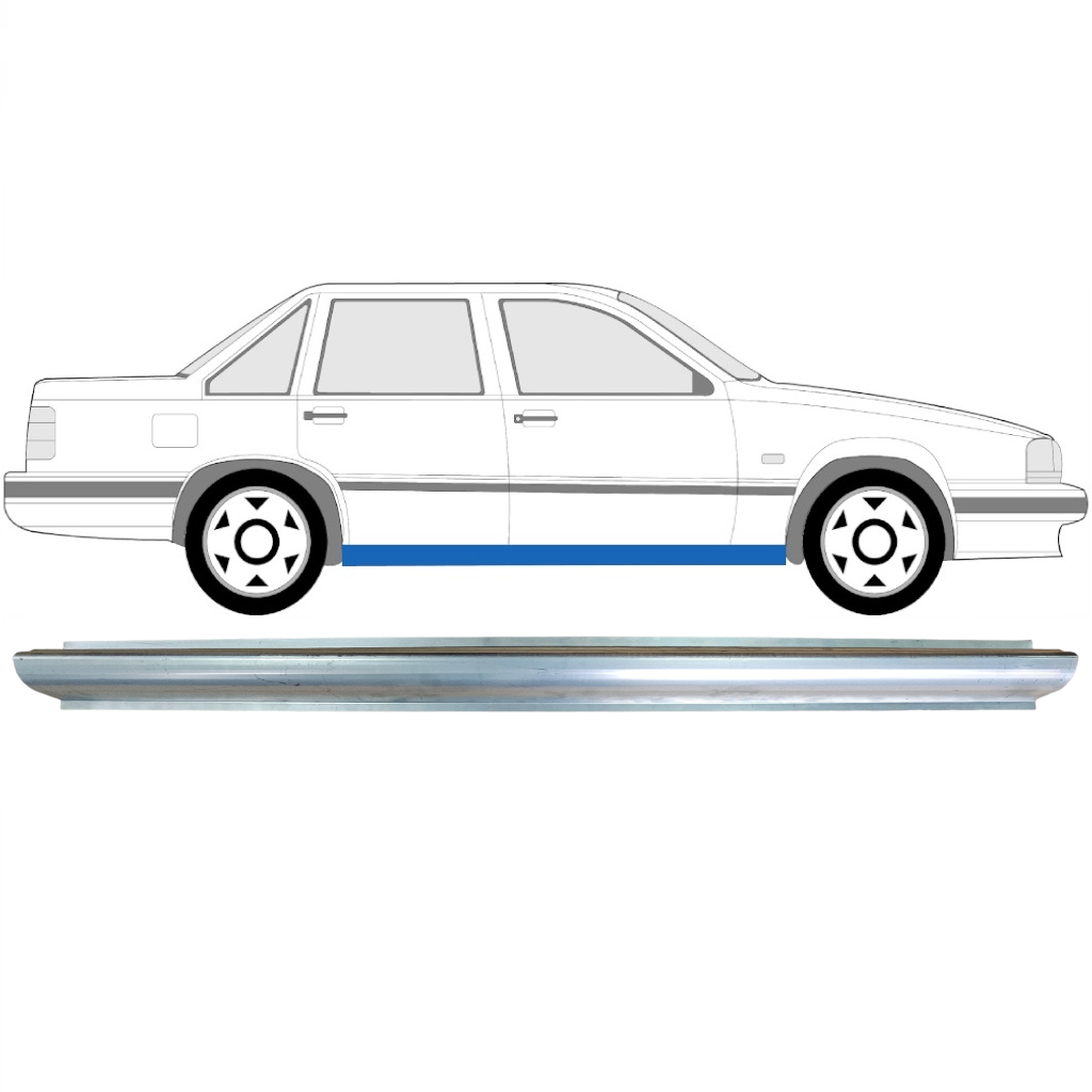 Slenkstis, Apatinė Už Volvo 850 1991-1997 / Kairė = Dešinė (Simetriška) 6140