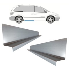 Slenkstis apatinė durų slankiojančių vidinė už Chrysler Voyager 2000-2008 / Kairė + Dešinė / Rinkinys 11194