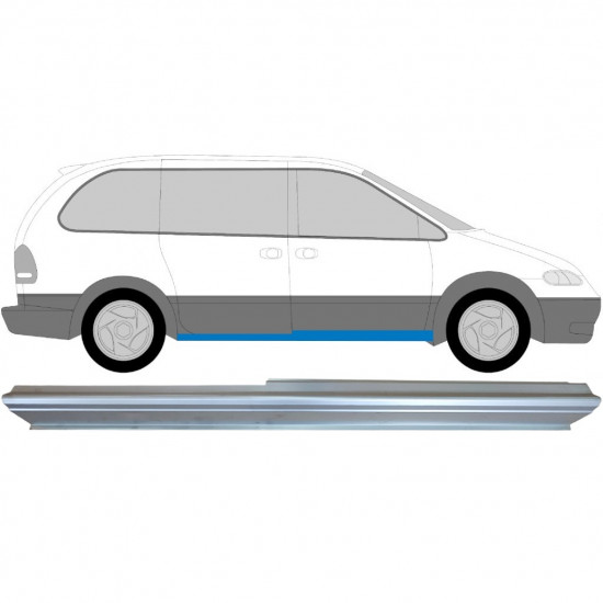 Slenkstis, apatinė už Chrysler Voyager Dodge Caravan 1996-2001 / Dešinė 6431