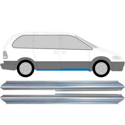 Slenkstis, apatinė už Chrysler Voyager Dodge Caravan 1996-2001 / Kairė + Dešinė / Rinkinys 6430