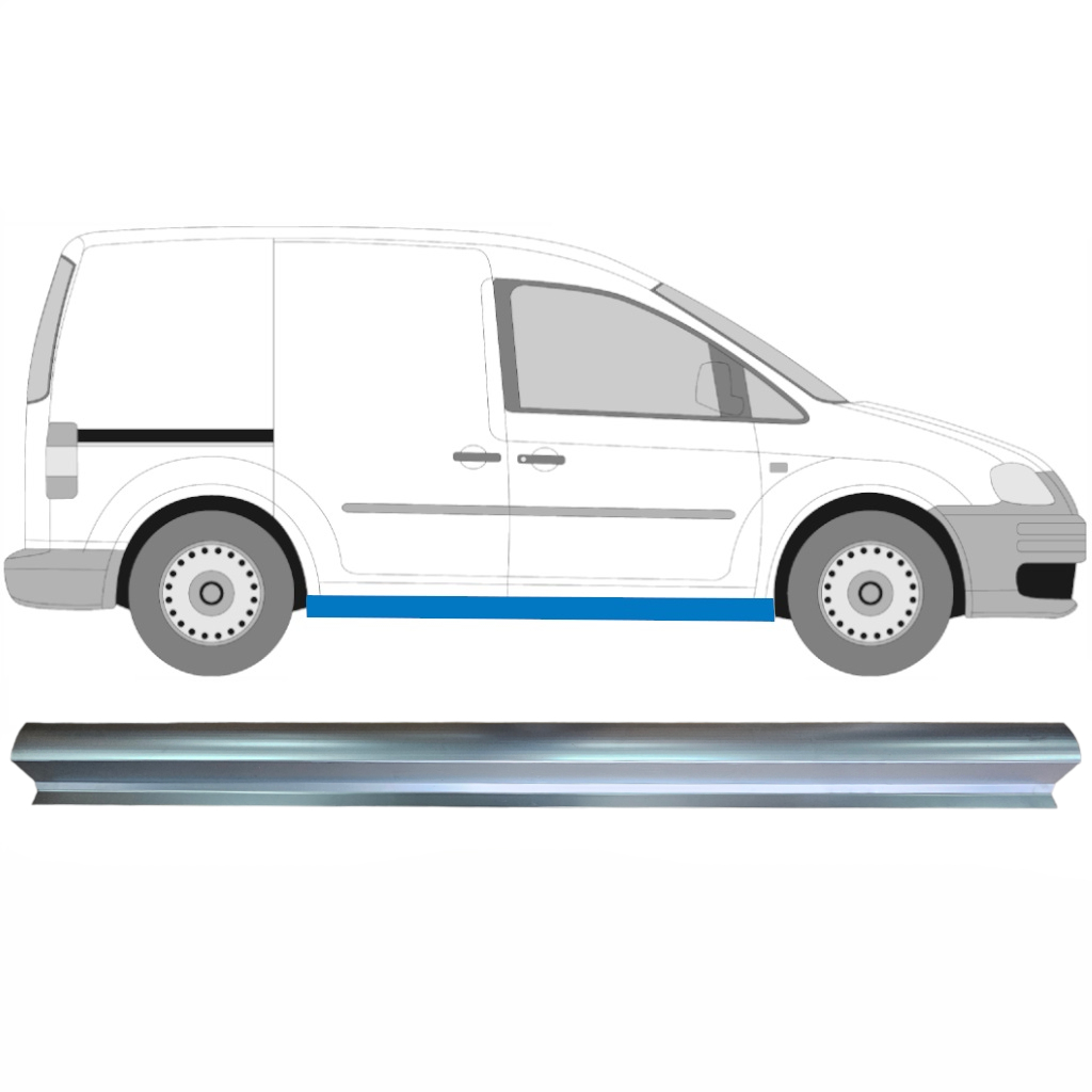 Slenkstis, Apatinė Už Vw Caddy 2004-2015 / Kairė = Dešinė (Simetriška) 7080