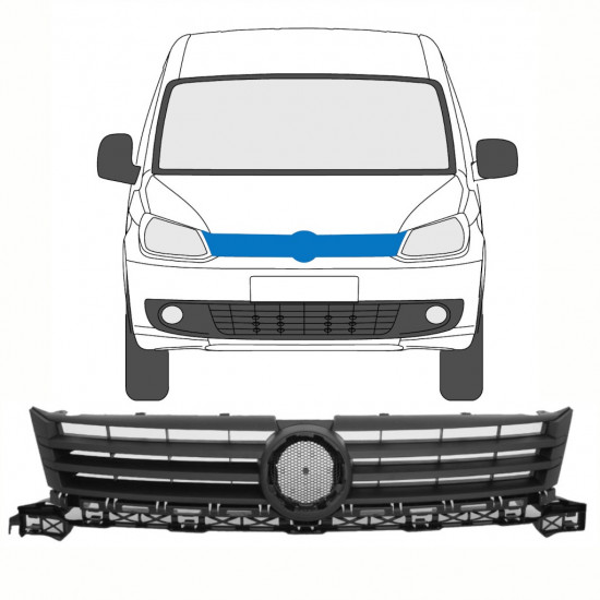 Grotelės už Volkswagen Caddy 2010-2015 8414