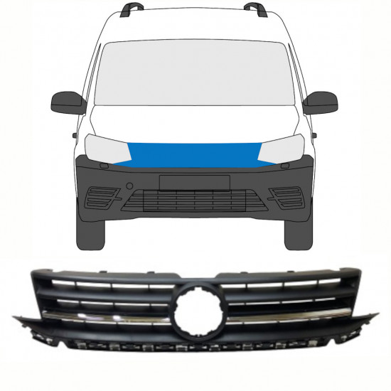 Grotelės už Volkswagen Caddy 2015-2020 8416