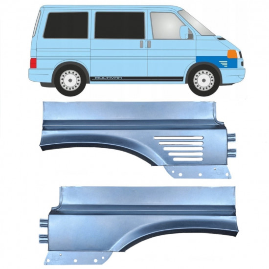 Sparno apatinė dalis už VW Transporter T4 Caravelle 1996-2003 / Kairė + Dešinė / Rinkinys 10635