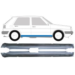 Visas slenkstis už Volkswagen Golf 2 1982-1992 / Kairė + Dešinė / Rinkinys 9607