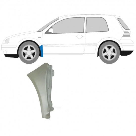 Sparno apatinė dalis už VW Golf MK4 1997-2006 / Kairė 7231