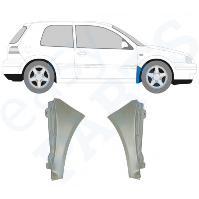 Sparno apatinė dalis už VW Golf MK4 1997-2006 / Kairė + Dešinė 9676