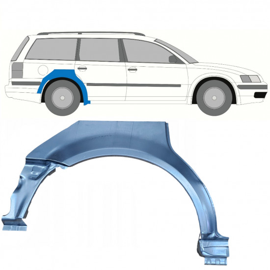 Galinė arka už VW Passat B5 1996-2005 / Dešinė / COMBI 8919