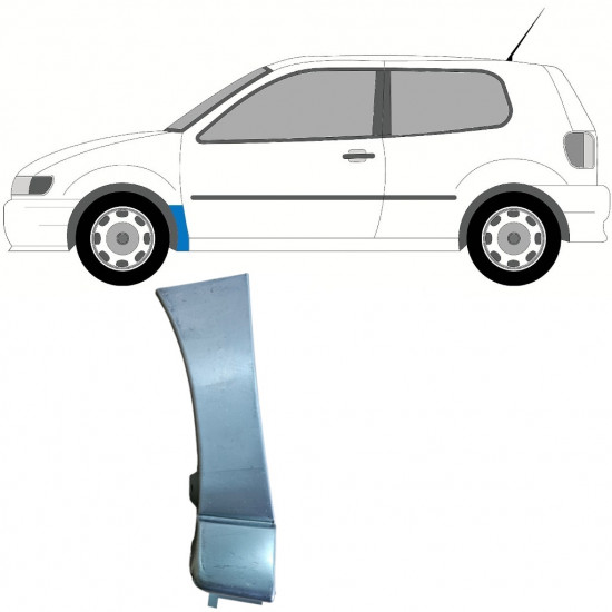 Sparno apatinė dalis už VW Polo 1994-1999 / Kairė 9106