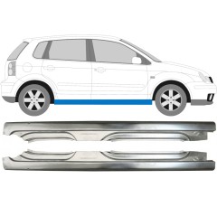 Visas slenkstis už Volkswagen Polo 2001-2009 / Kairė + Dešinė / Rinkinys 10095