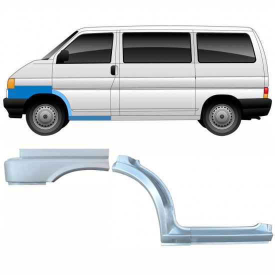 Slenkstis apatinė + priekinė arka + sparnas priekinis už VW Transporter T4 1990- / Kairė / Rinkinys 10040