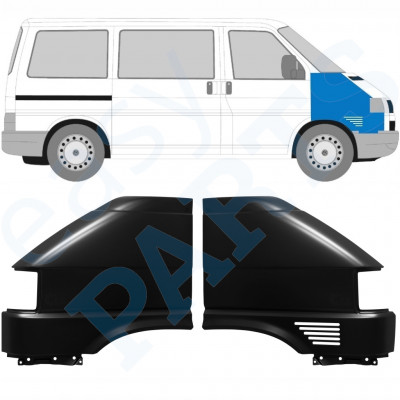 Priekinis sparnas už VW Transporter T4 1996-2003 / Kairė + Dešinė / Rinkinys 10583