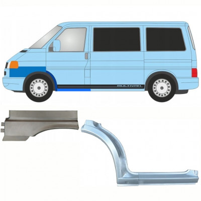 Slenkstis apatinė + priekinė arka + sparnas priekinis už VW Transporter T4 Caravelle 1996- / Kairė / Rinkinys 10044