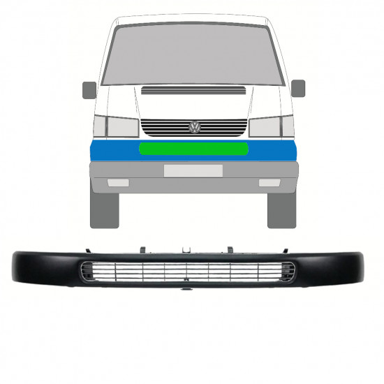 Priekinės grotelės už Volkswagen T4 Caravelle 1998-2003 /  9786