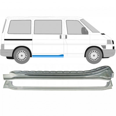 Slenkstis apatinė durų slankiojančių už VW Transporter T4 1990-2003 / Dešinė / Rinkinys 10288