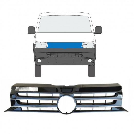 Grotelės už Volkswagen Transporter T5 2009-2015 8978