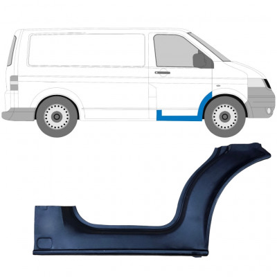 Slenkstis apatinė durų priekinių už VW Transporter T5 2003-2015 / Dešinė 7138