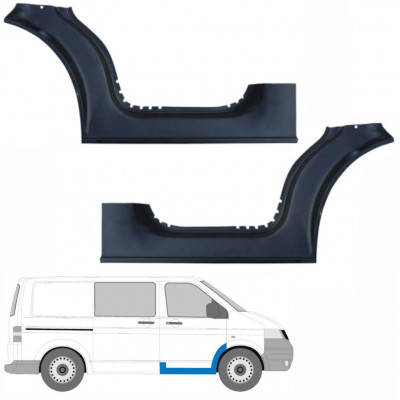 Slenkstis apatinė durų priekinių už VW Transporter T5 2003-2015 / Kairė + Dešinė / Rinkinys 9457