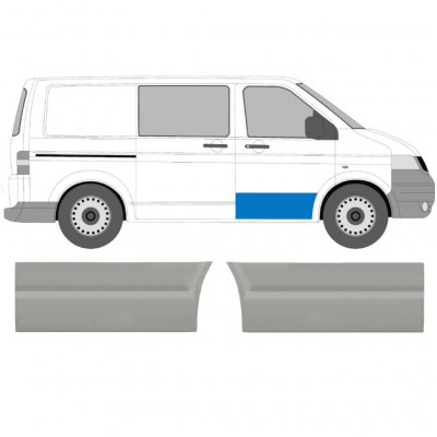 Priekinių durų išorinė dalis už VW Transporter T5 2003-2015 / Kairė + Dešinė / Rinkinys 9601