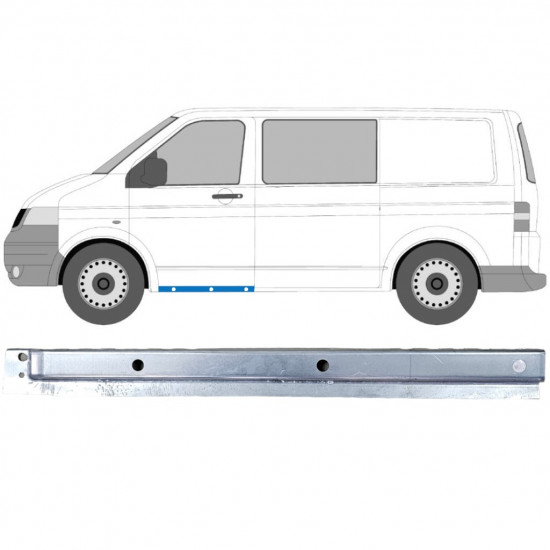 Slenkstis apatinė durų priekinių už VW Transporter T5 2003-2015 / Kairė 12000