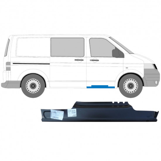 Slenkstis apatinė durų priekinių už VW Transporter T5 2003-2015 / Dešinė 5258