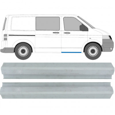 Slenkstis apatinė durų priekinių už VW Transporter T5 2003-2015 / Kairė = Dešinė (simetriška) / Rinkinys 9695