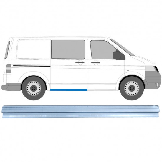 Slenkstis apatinė durų slankiojančių už VW Transporter T5 2003-2015 / Dešinė 11945