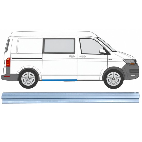 Slenkstis apatinė durų slankiojančių už Volkswagen Transporter T6 2015-2024 / Dešinė 17183