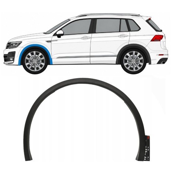 Sparno juosta priekinio sparno už Volkswagen Tiguan 2016-2020 R-Line / Kairė 14862