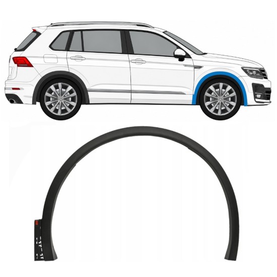 Sparno juosta priekinio sparno už Volkswagen Tiguan 2016-2020 R-Line / Dešinė 14861