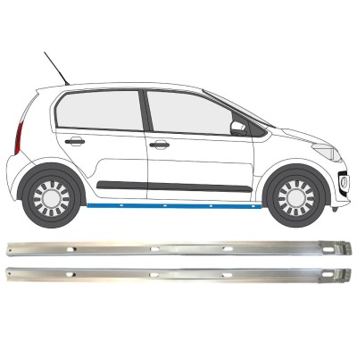 Slenkstis vidinė dalis už Volkswagen UP! 2011- / Kairė + Dešinė / Rinkinys 14859