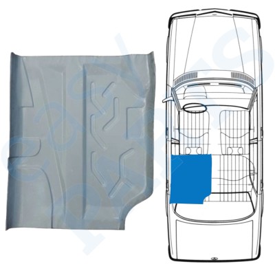 Dugno skarda, galinė dalis už Mercedes W123 1975-1985 / Kairė 16049