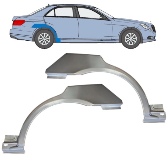 Galinė arka už Mercedes-Benz E-Class W212 2009-2016 / Kairė + Dešinė / Rinkinys 14867 Galinė arka už Mercedes-Benz E-Class W212 2009-2016 / Kairė + Dešinė / Rinkinys 14867