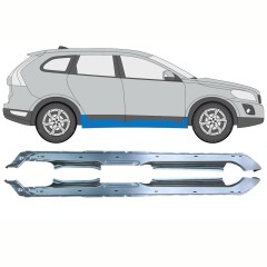 Visas slenkstis už Volvo XC60 2008-2017 / Kairė + Dešinė / Rinkinys 10345