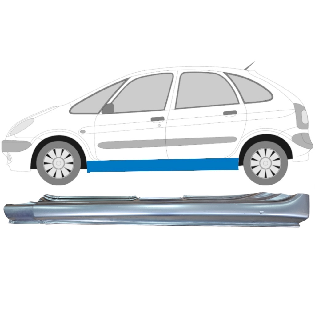 Slenkstis, Apatinė Už Citroen Xsara Picasso 1999-2010 / Kairė 5194