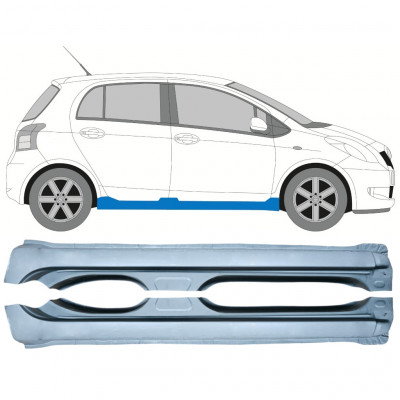 Slenkstis, apatinė už Toyota Yaris 2006-2011 / Kairė + Dešinė / Rinkinys 10015