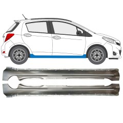 Visas slenkstis už Toyota Yaris 2011-2020 / Kairė + Dešinė / Rinkinys 14587