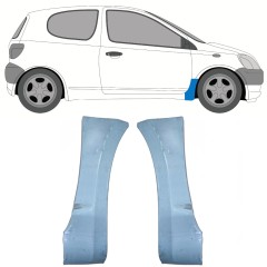 Sparno apatinė dalis už Toyota Yaris 1999-2005 / Kairė + Dešinė / Rinkinys 9736
