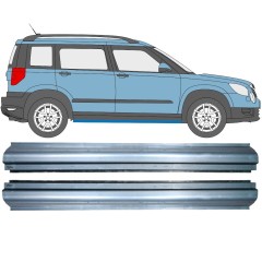 Slenkstis, apatinė už Skoda Yeti 2009- / Kairė + Dešinė / Rinkinys 11378