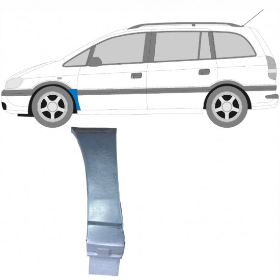 Sparno apatinė dalis už Opel Zafira 1999-2005 / Kairė 6095